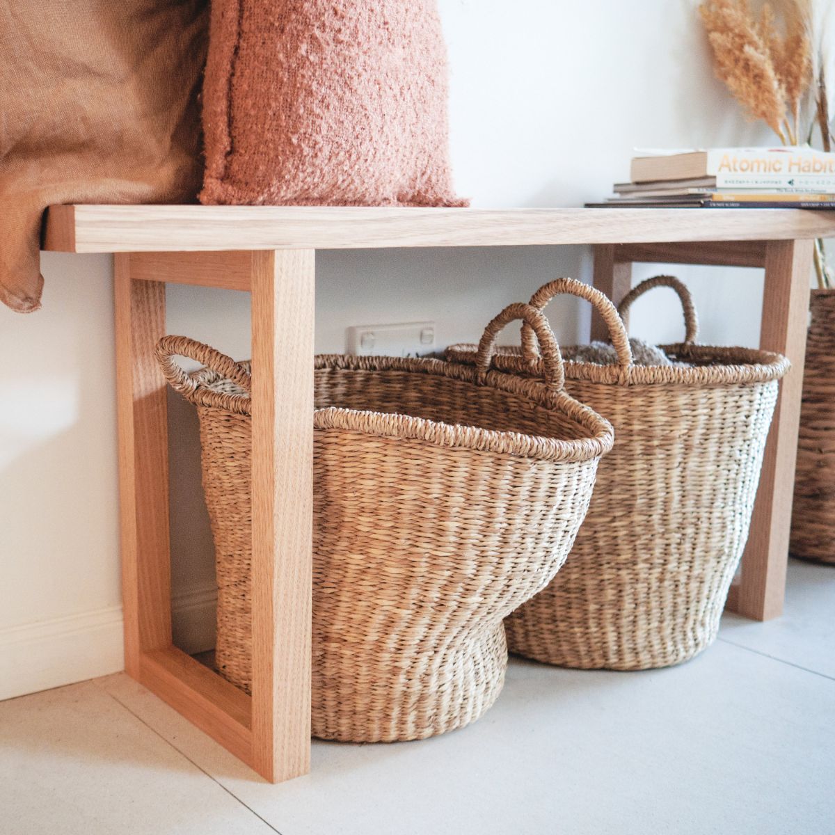 Tasmanian Oak Entryway Bench