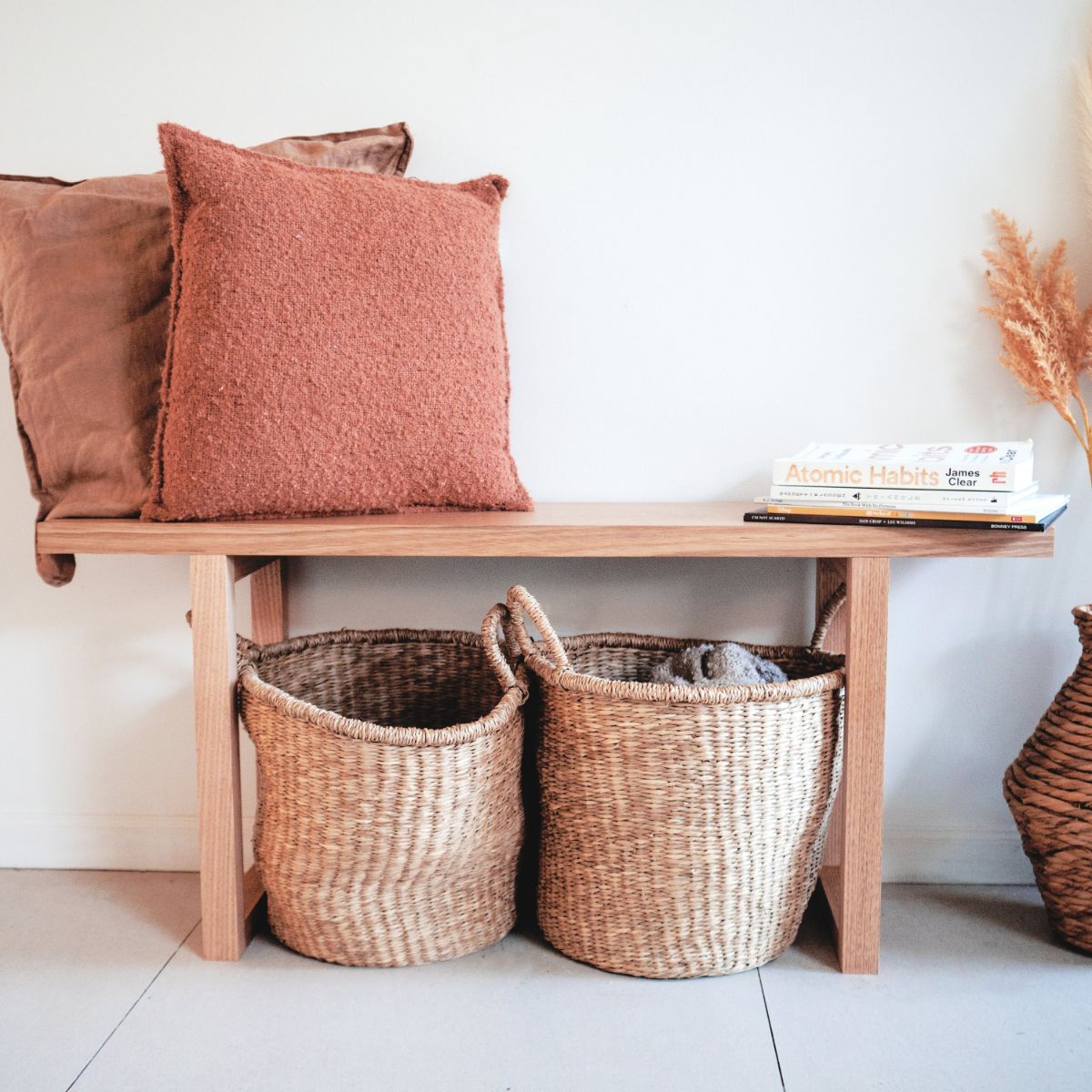 Tasmanian Oak Entryway Bench