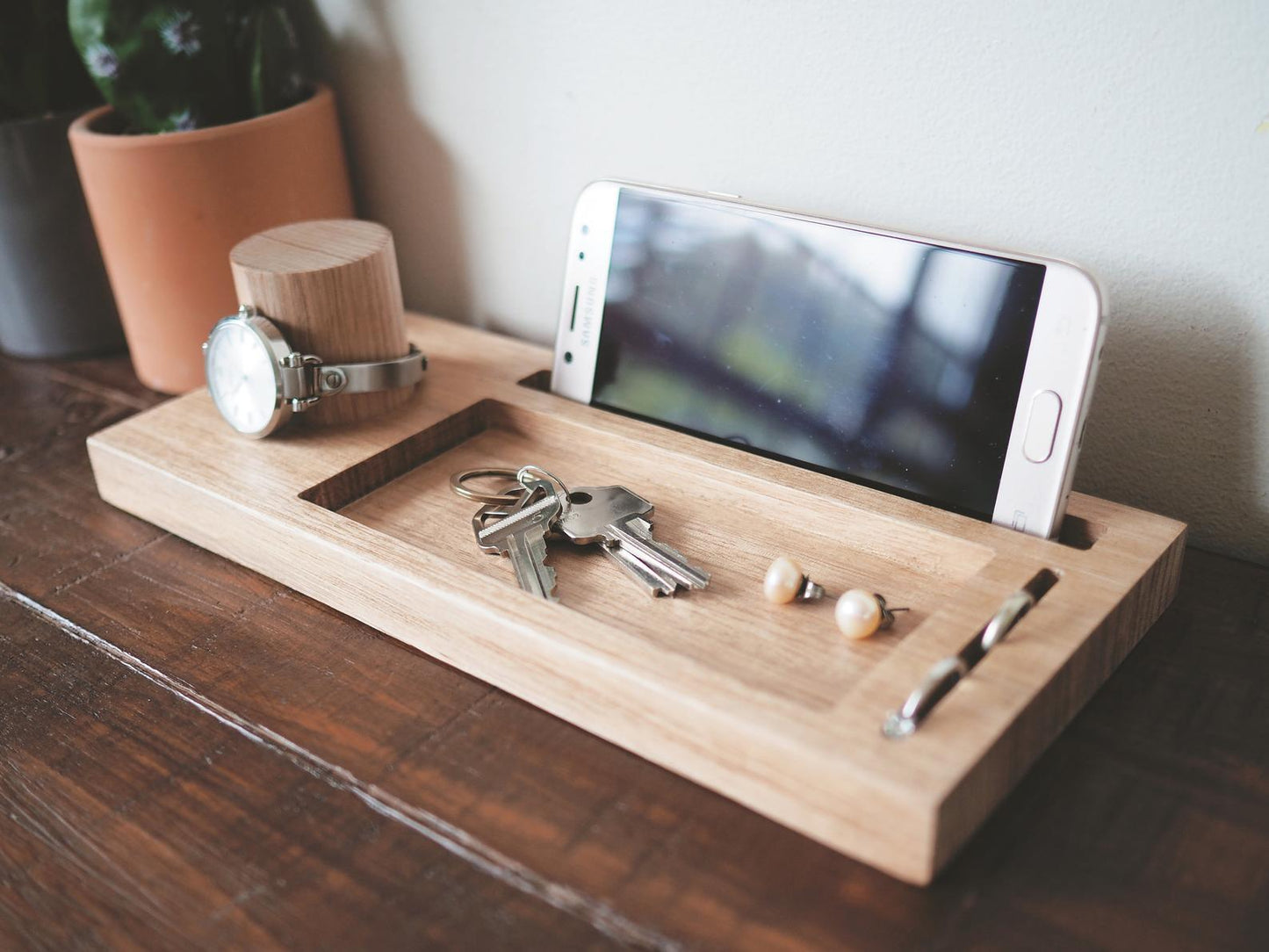 Small Nightstand Organiser - Woodyoubuy