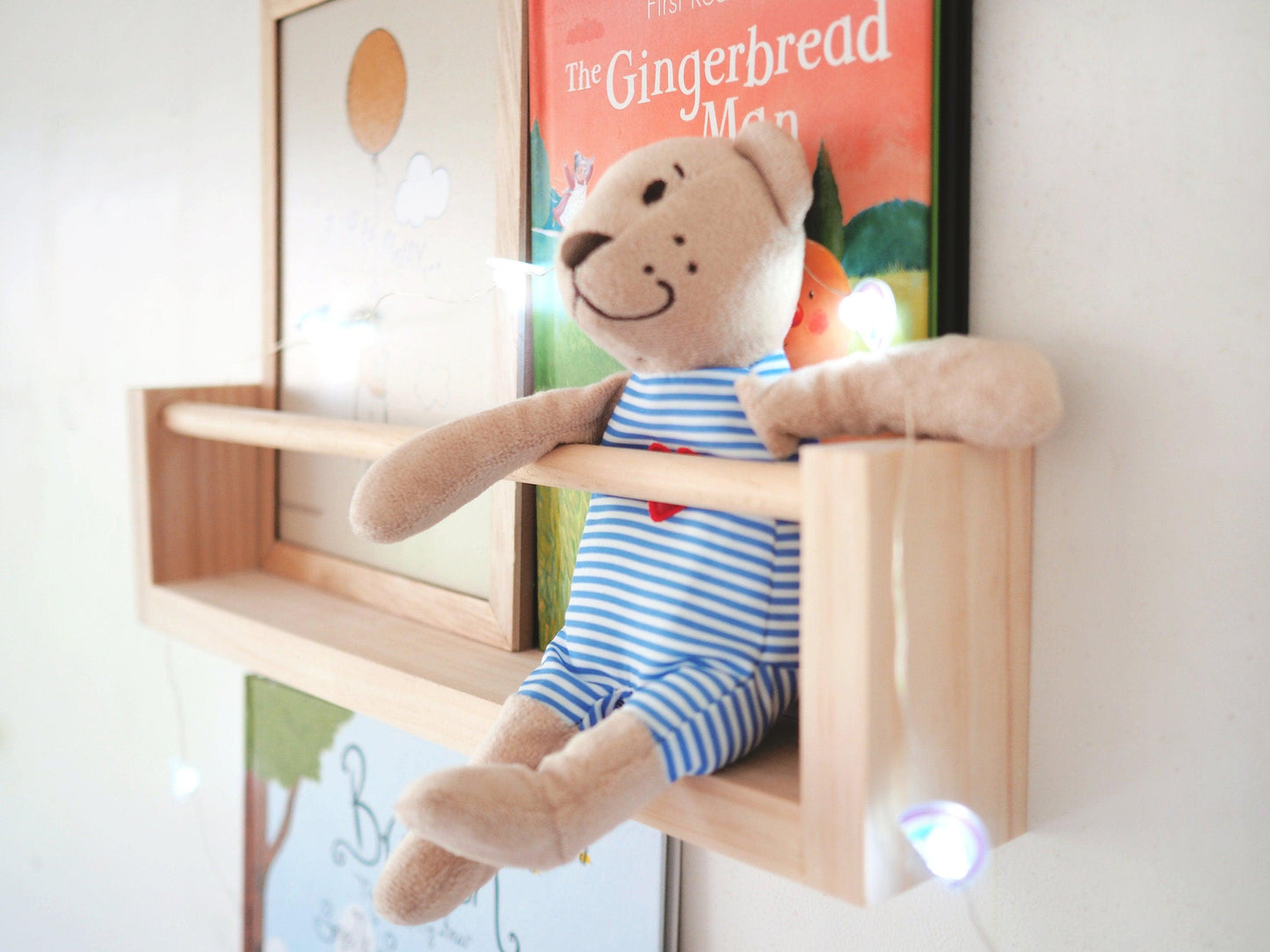 Kids bookshelf and clothes rack set - Woodyoubuy