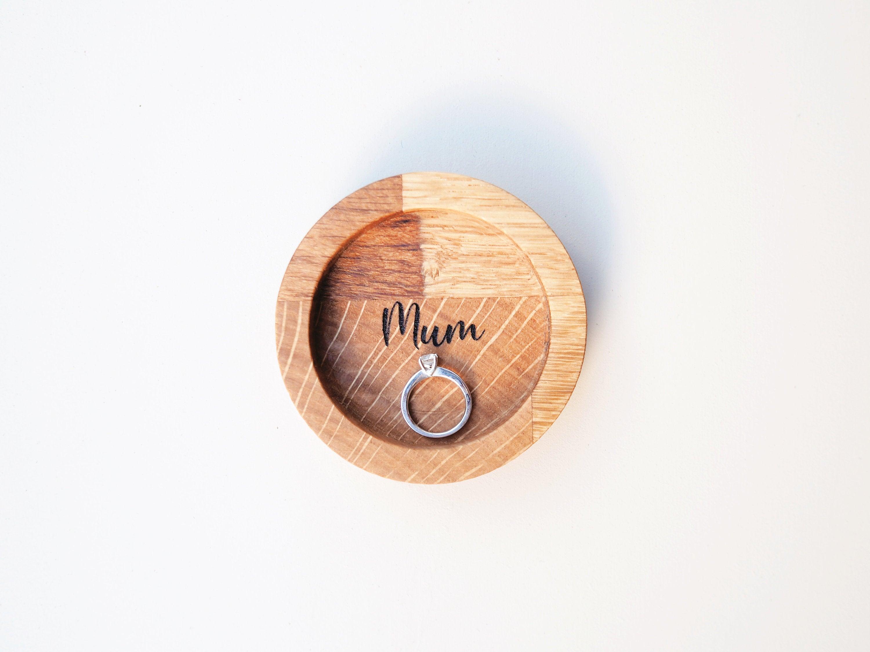 Wooden deals ring dish