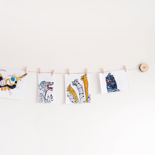 Kids art display hangers - Woodyoubuy