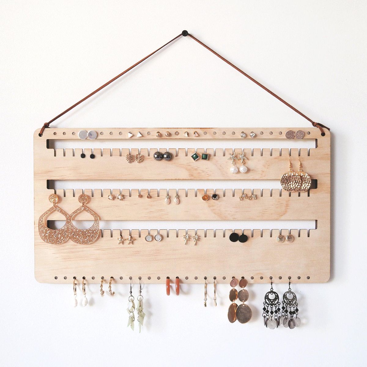 Earring holder for studs deals and hoops