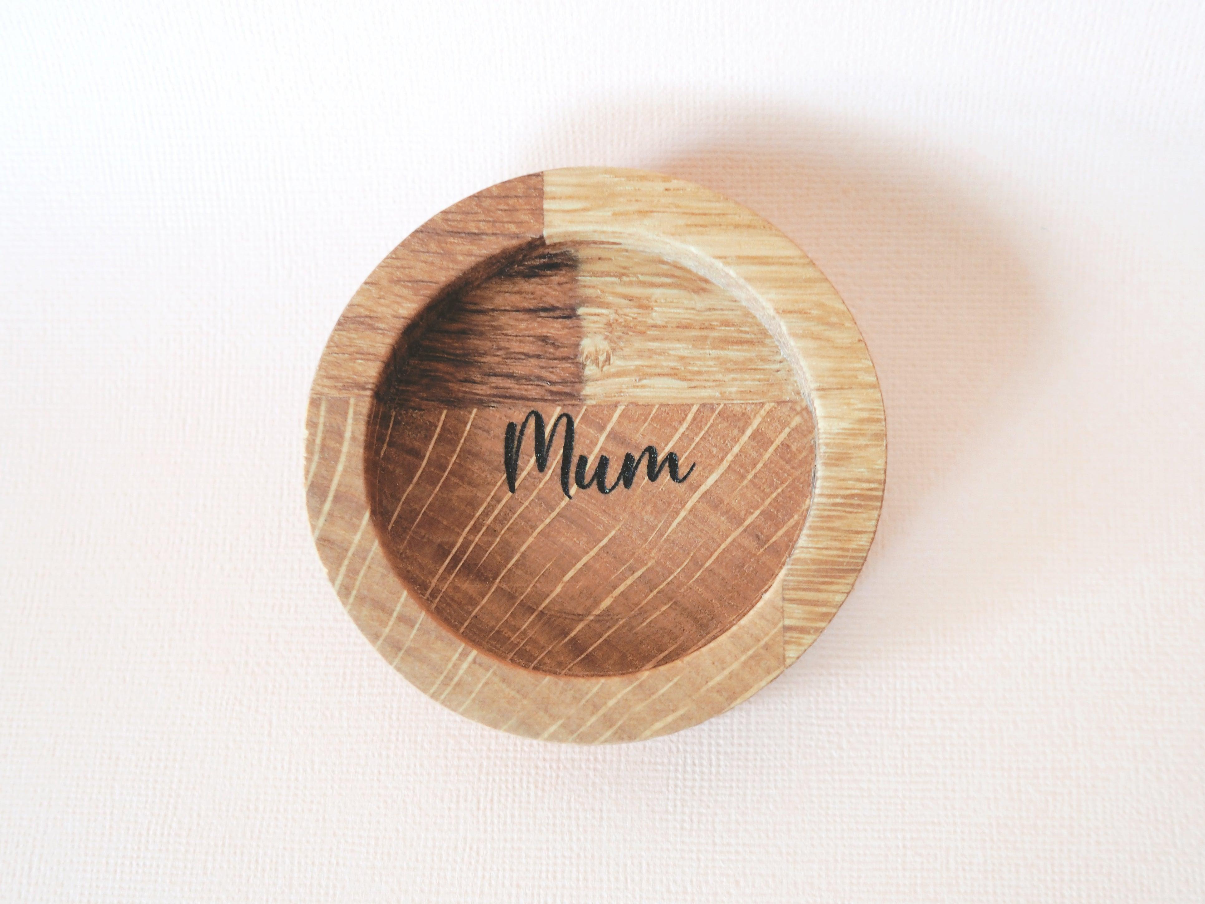 Wooden hot sale ring dish