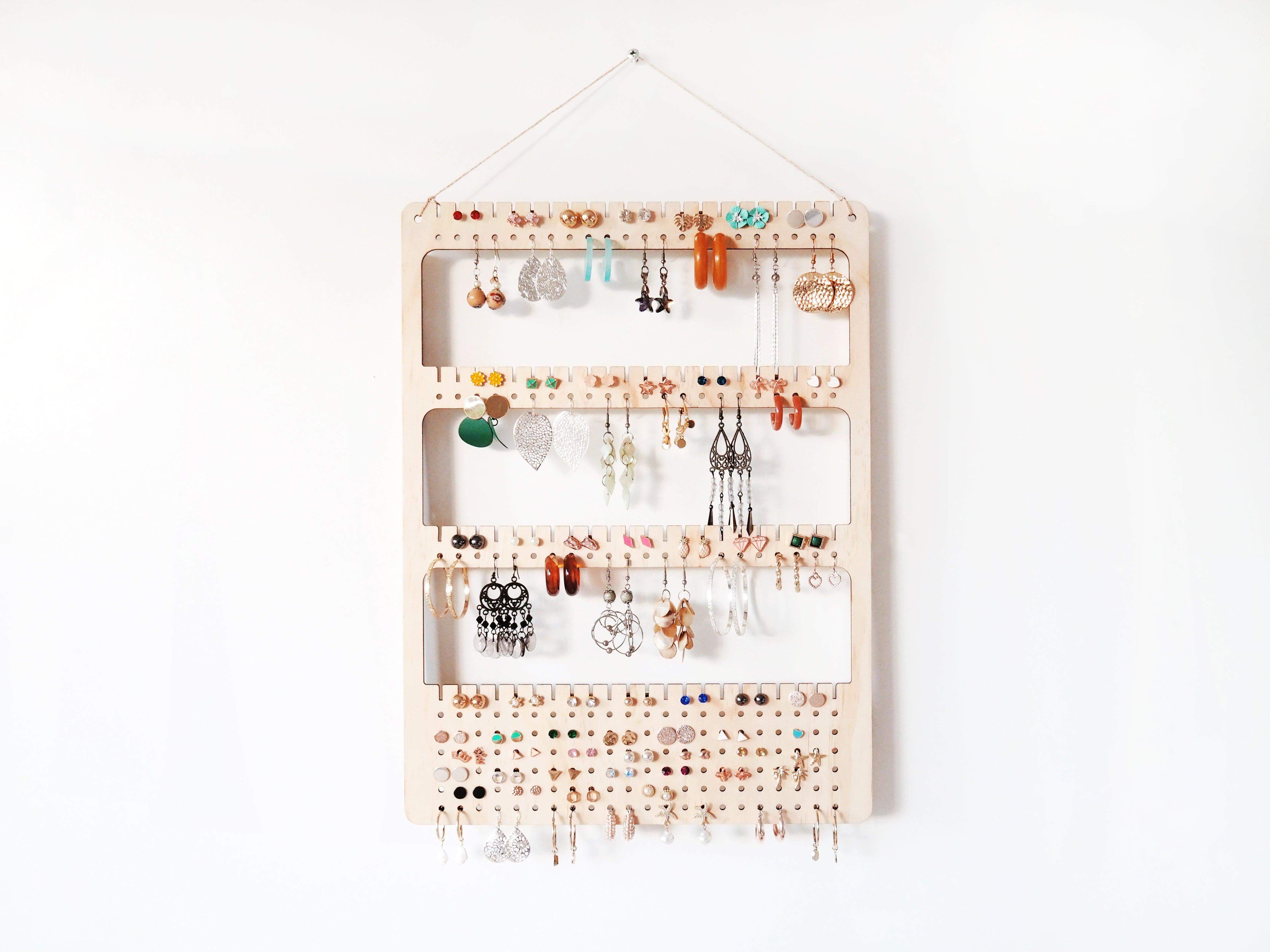 Wall hot sale earring display