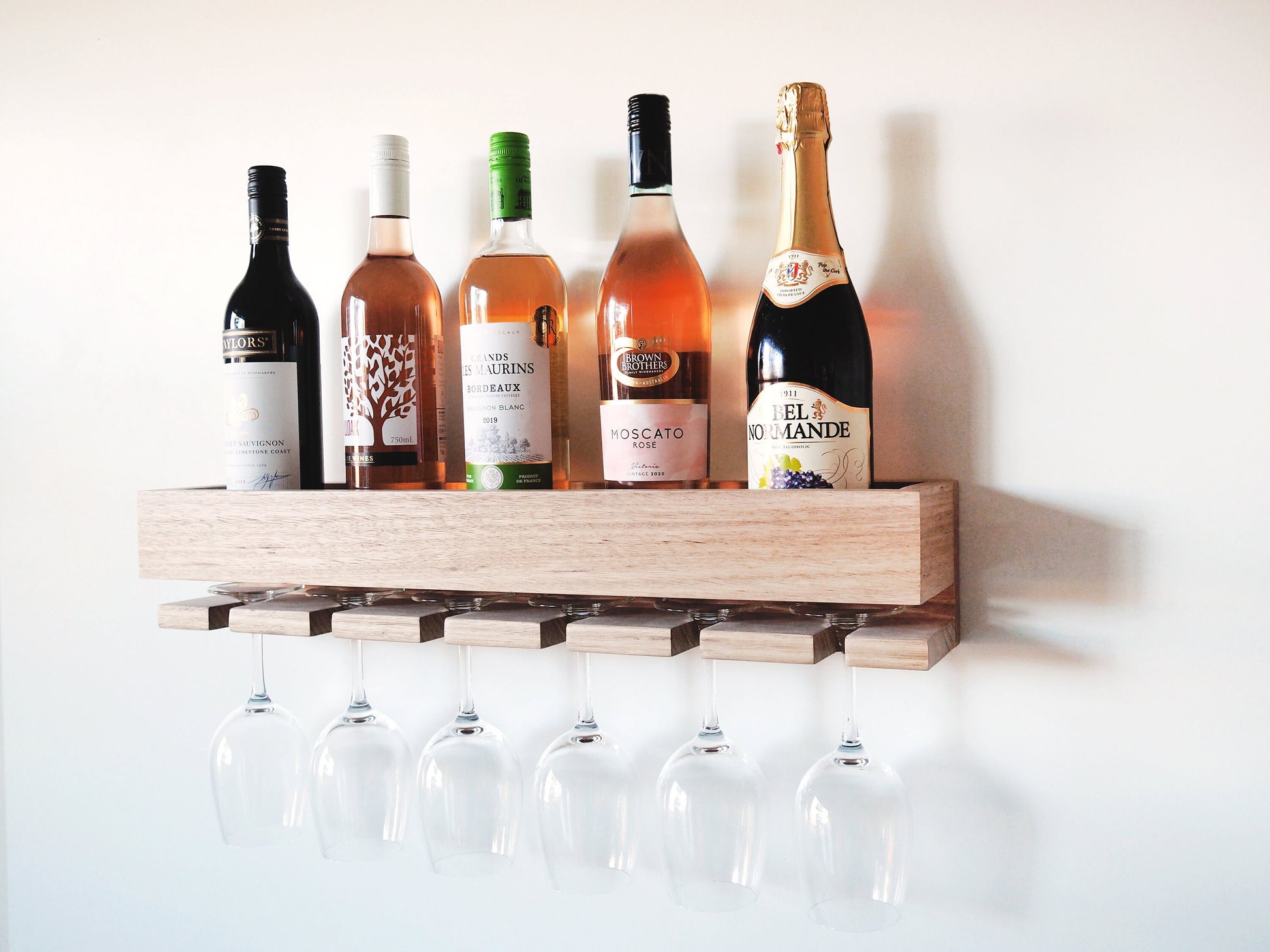 Wine Rack for Wine Bottles and Wine Glasses - Wall Wine Rack, Fathers Day  Gift, Wine Rack Wall, Wine Holder, Wine Storage, Wine Shelf – Woodyoubuy