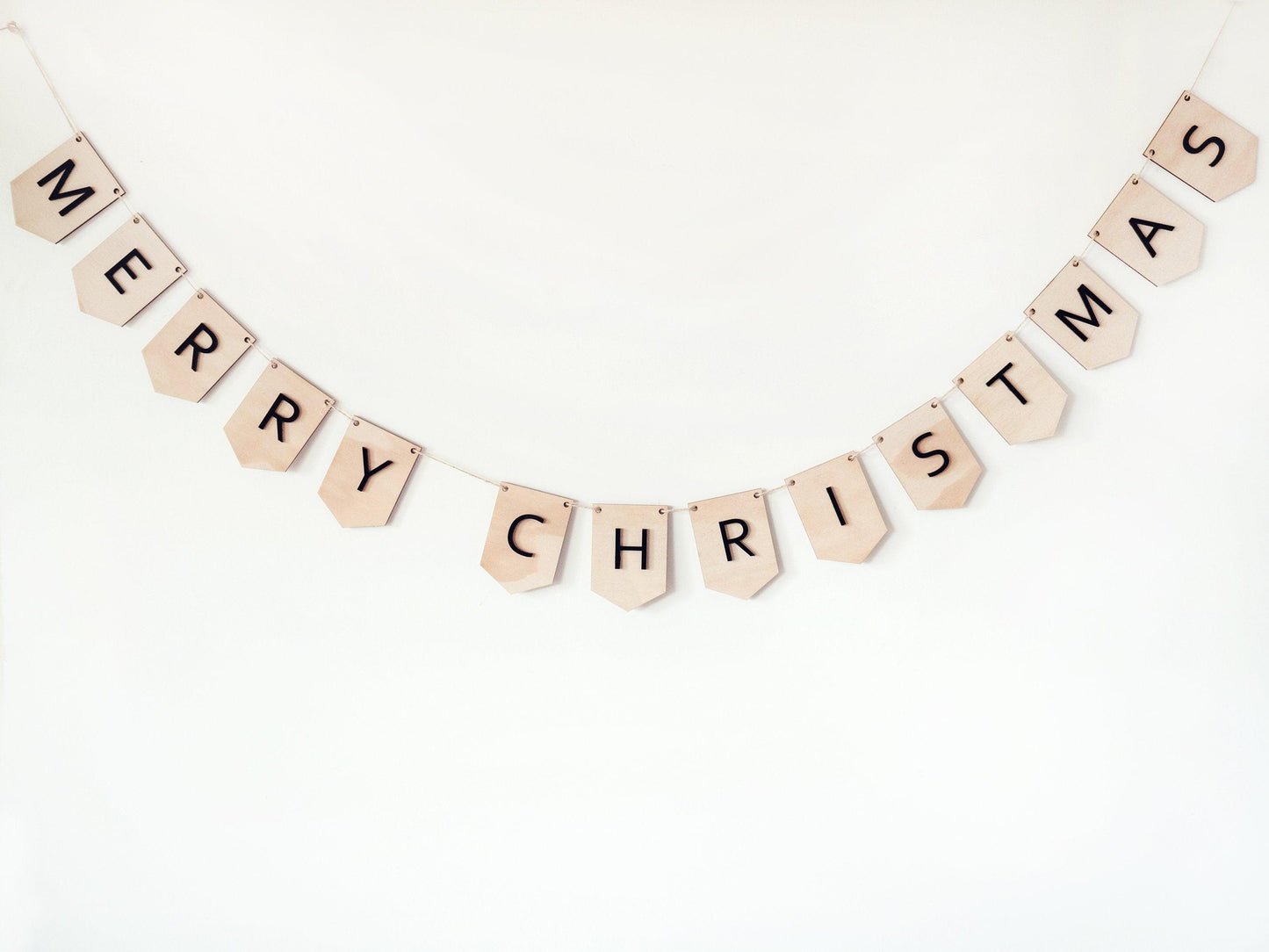 Merry Christmas Bunting - Woodyoubuy