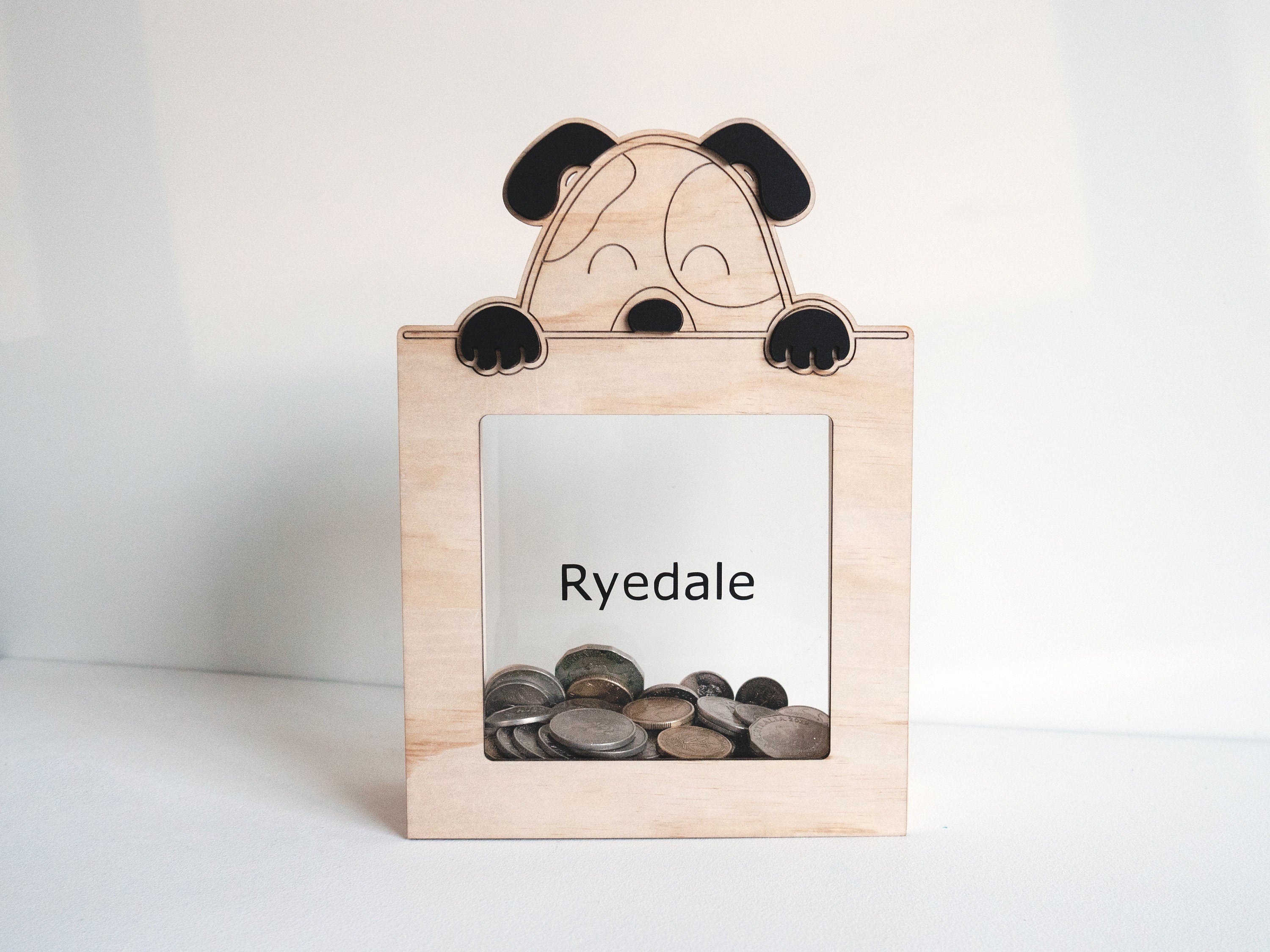 Dog fund money box cheap