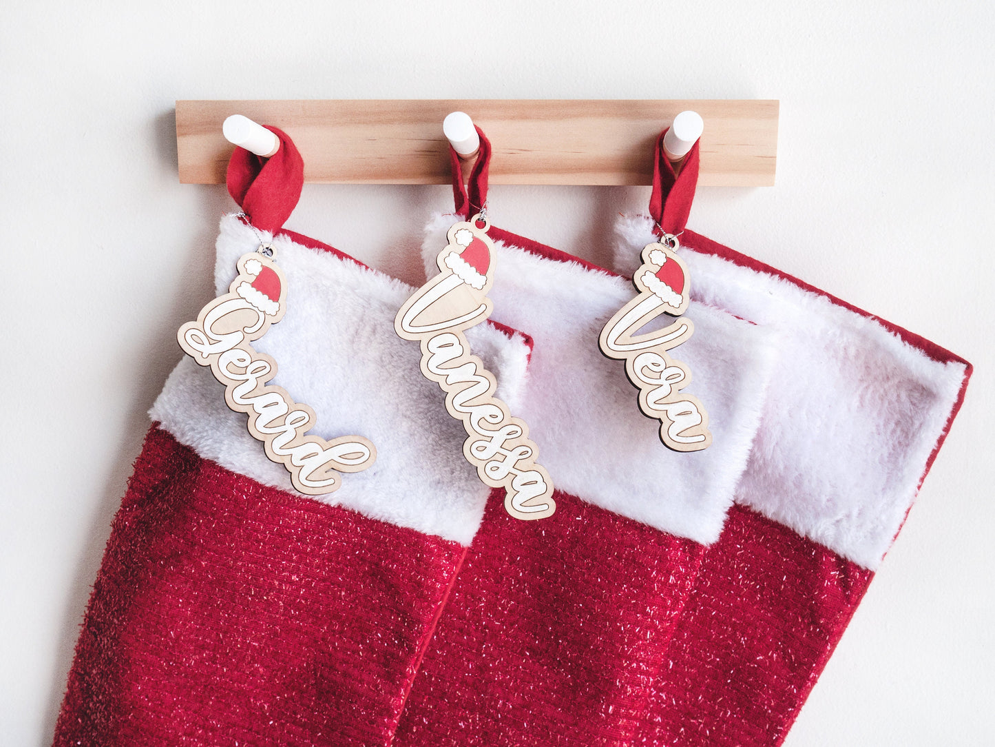 Christmas Stocking Holder - Stocking Hanger, Stocking holder for wall, Stocking Hooks, Christmas décor, Christmas Hanger