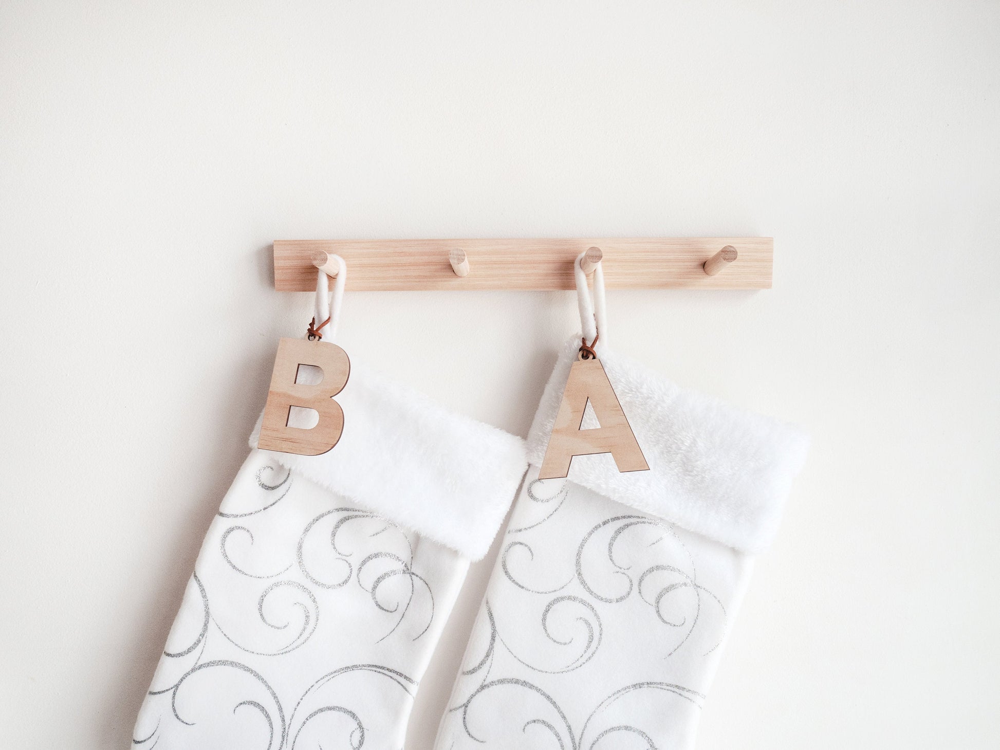 Christmas Stocking Holder - Stocking Hanger, Stocking holder for wall, Stocking Hooks, Christmas décor, Christmas Hanger